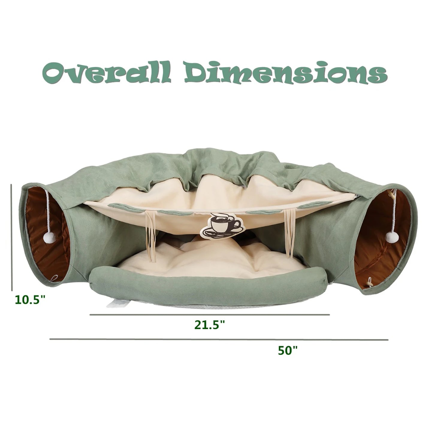 Telescopic Tunnel Bed for Cats