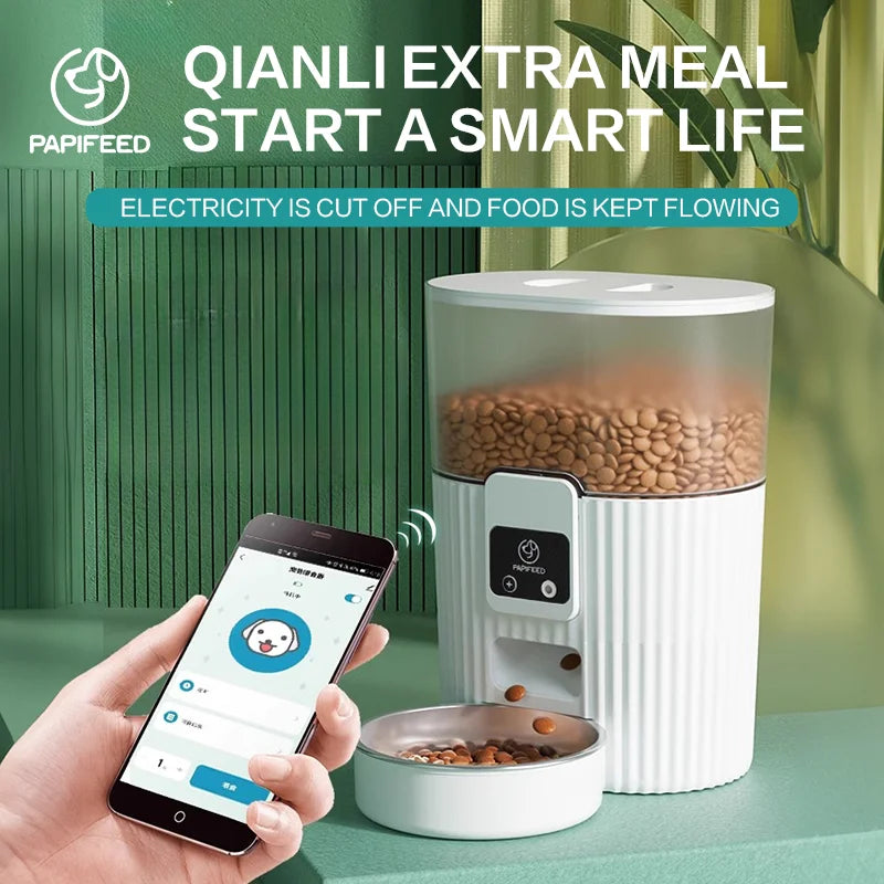 remote smart pet food dispenser