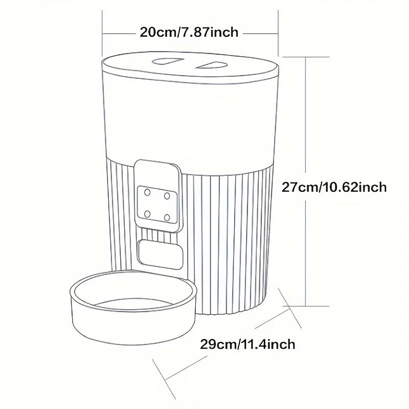 remote smart pet food dispenser