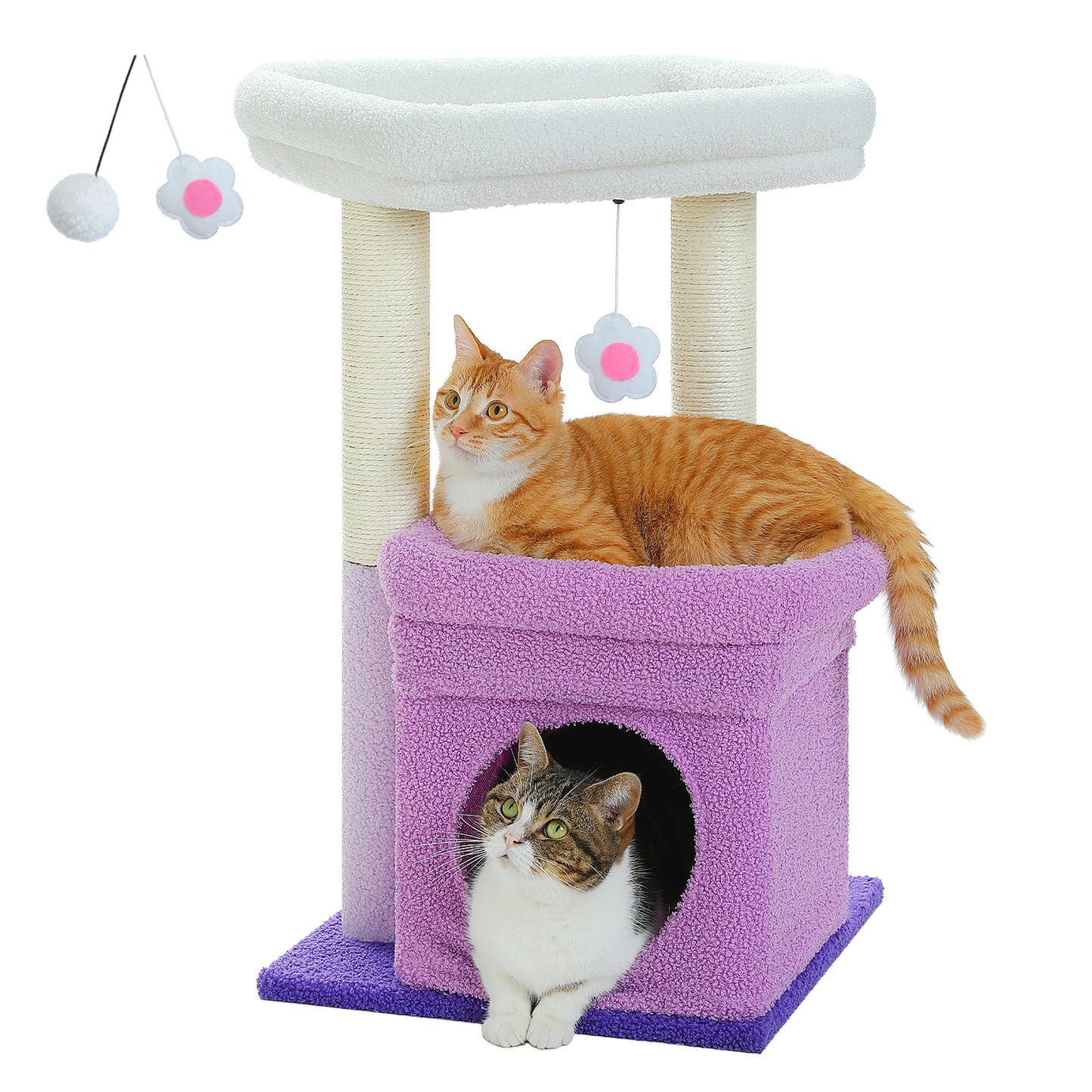 Cat Tree Condo with Scratching Post