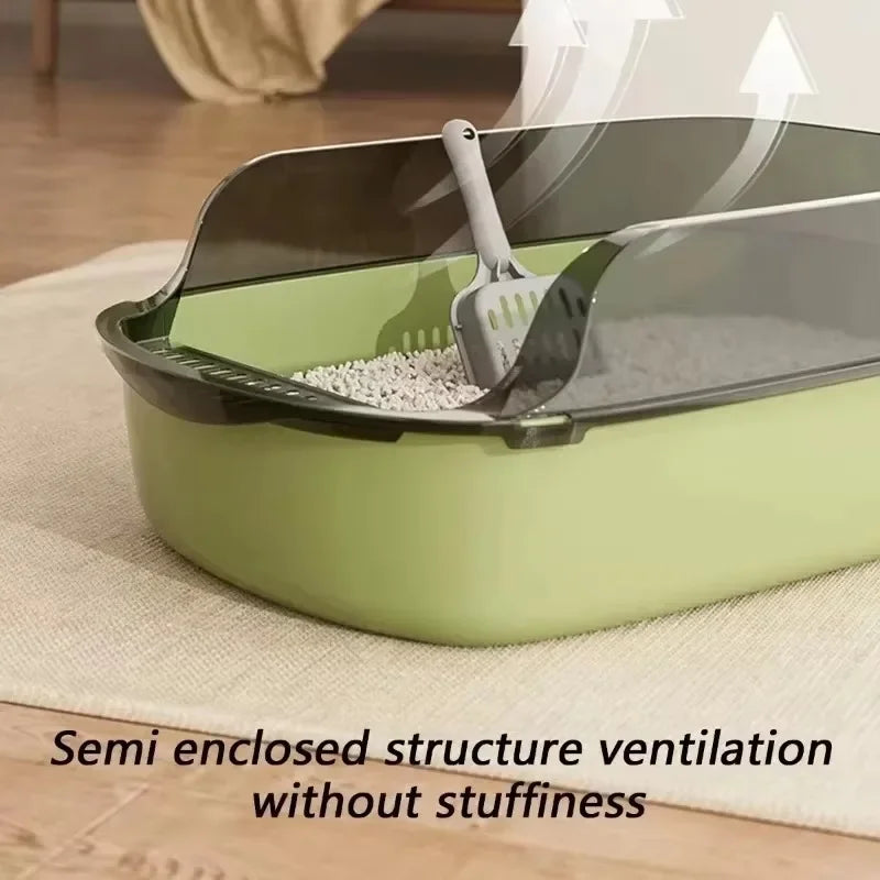 Large Capacity, Anti-Splash Litter Box
