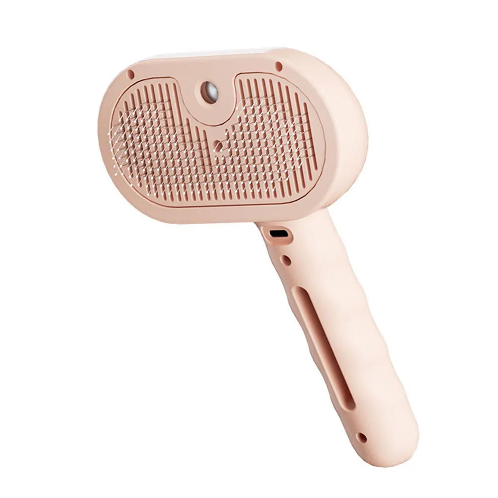 3 in 1 Pet Steam Brush with Release Button