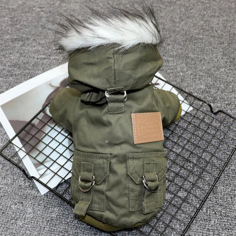 Pet Jacket With Harness For Small Medium Large Dogs
