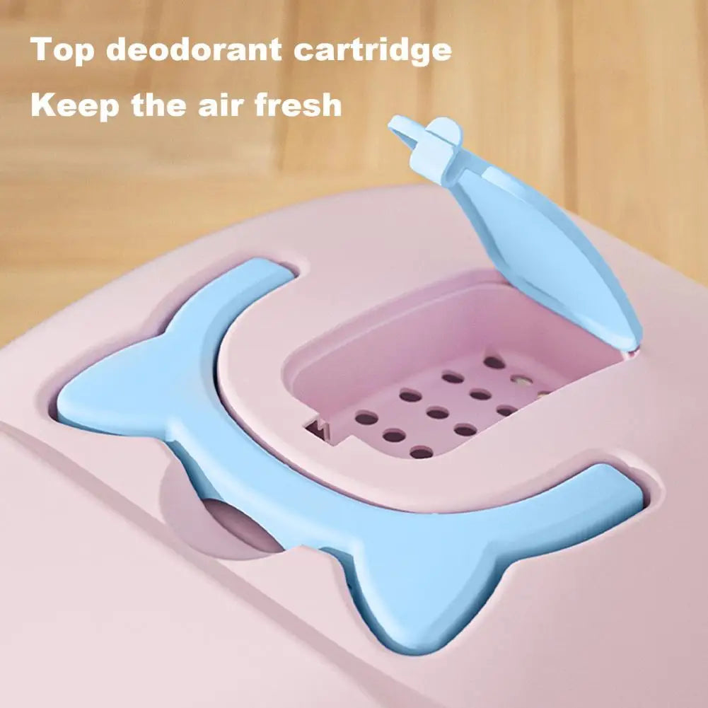 Large Enclosed Cat Litter Box with Litter Scoop