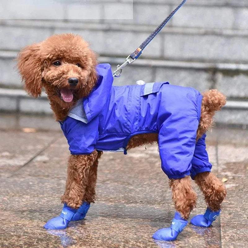 Waterproof Pet Rain Shoes- Anti-slip Rubber