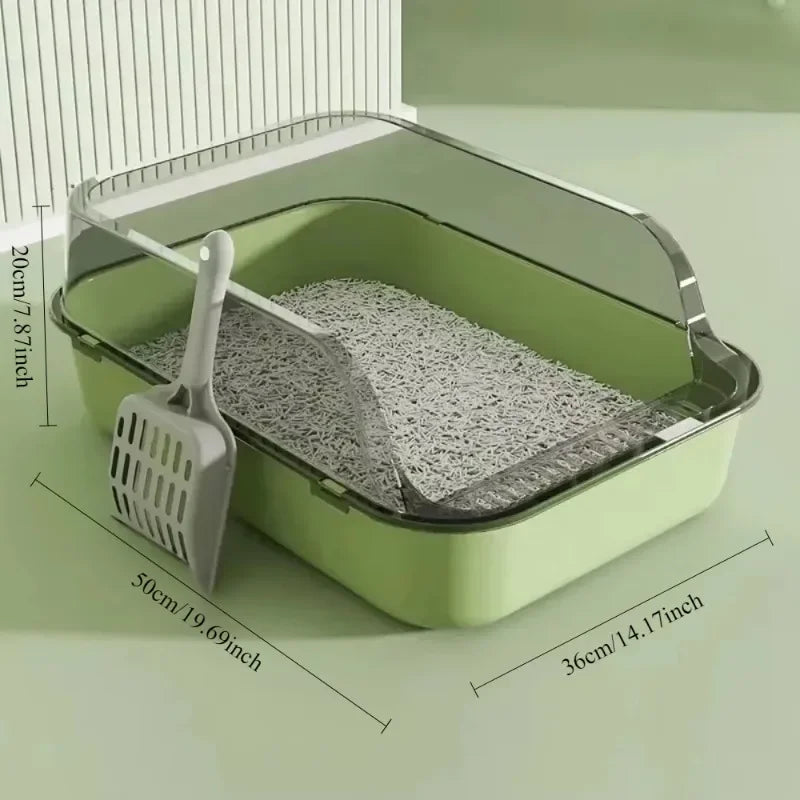 Large Capacity, Anti-Splash Litter Box