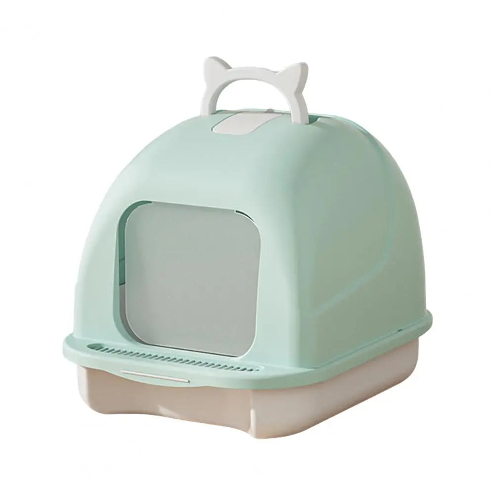 Large Enclosed Cat Litter Box with Litter Scoop