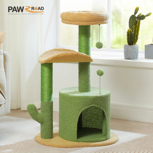 Cactus Cat Tower with Scratching Post