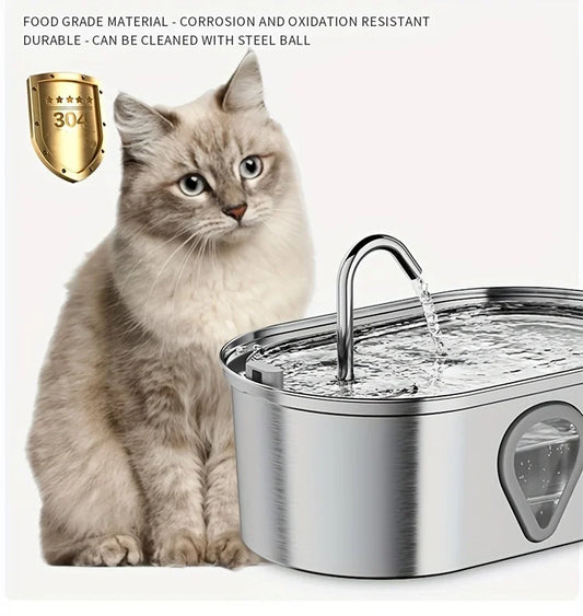 automatic stainless steel water fountain with LED Lighting