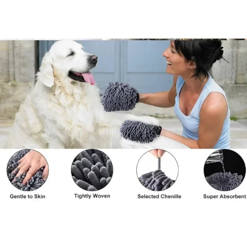Microfiber Dog Grooming Mitt