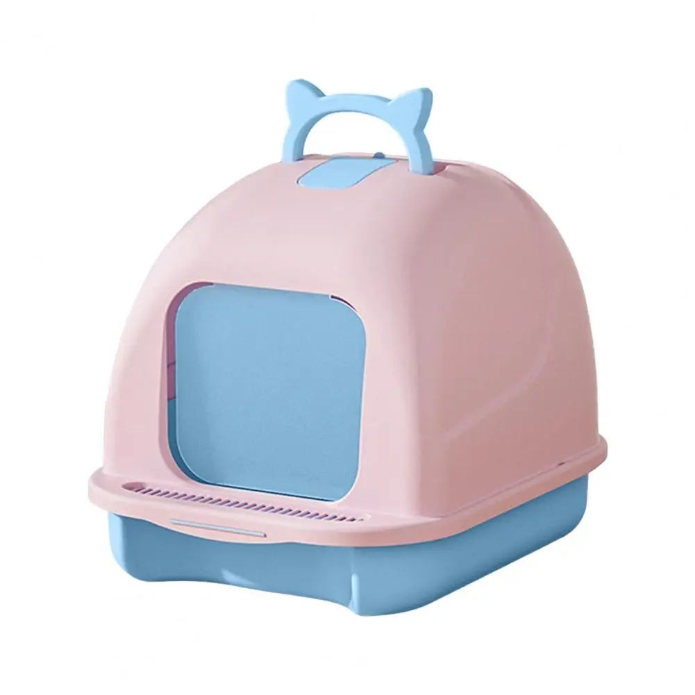 Large Enclosed Cat Litter Box with Litter Scoop