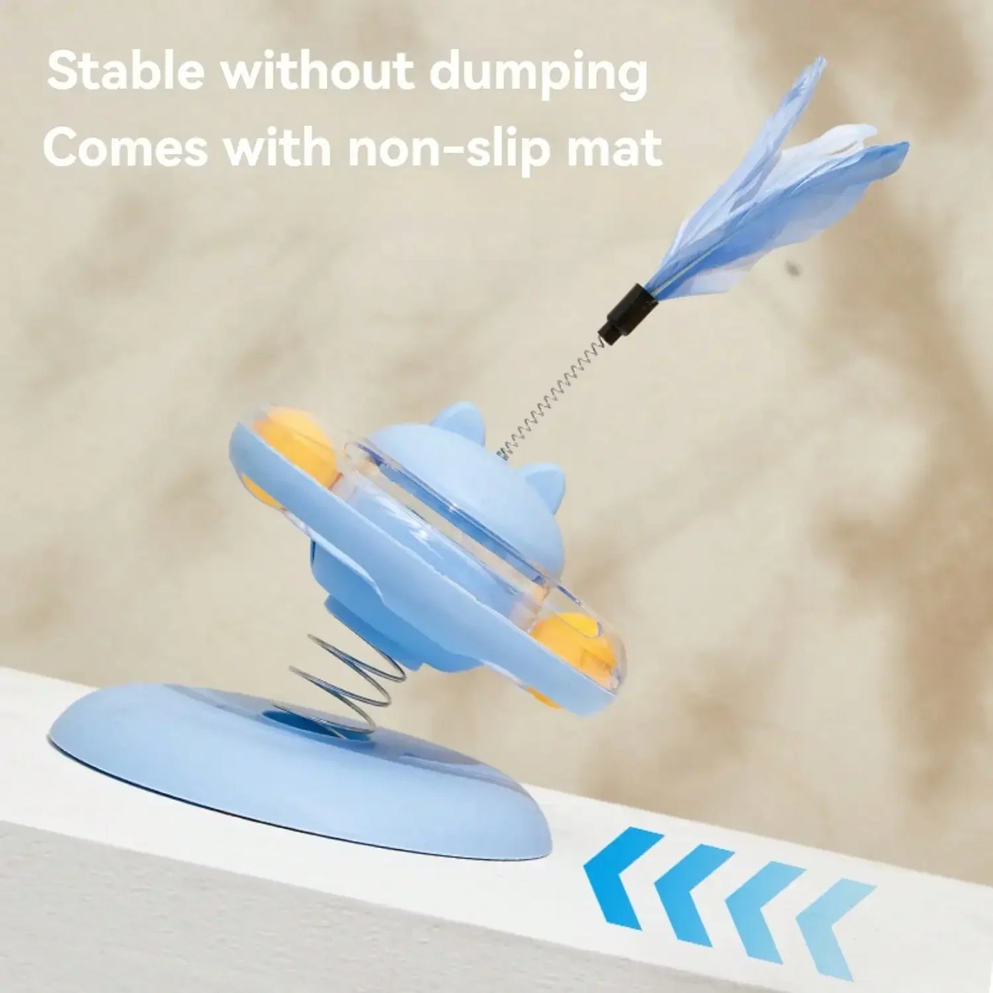 Rotating Cat Interactive Toy/ Slow Food Dispenser